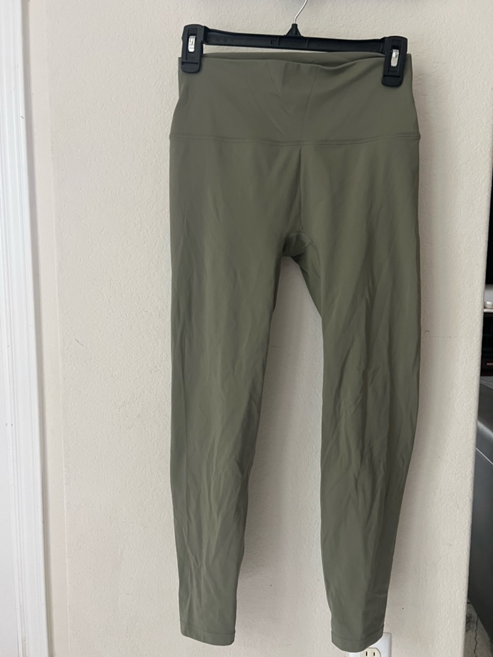 Lululemon Olive Green High-Waist Leggings Size 8